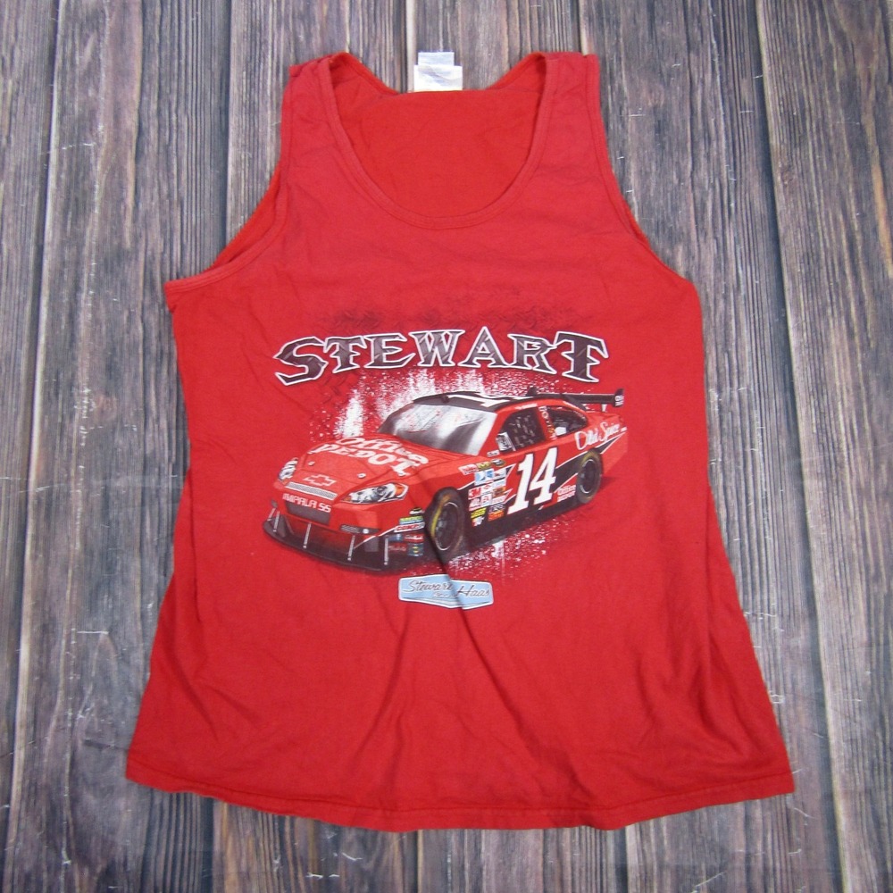 Tony Stewart‎ Shirt Mens Large NASCAR Racing Tank Top Chase Authentics Racing